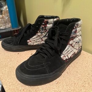 Vans SK-8 Hi Skeleton Sneakers Unisex men’s size 5.5